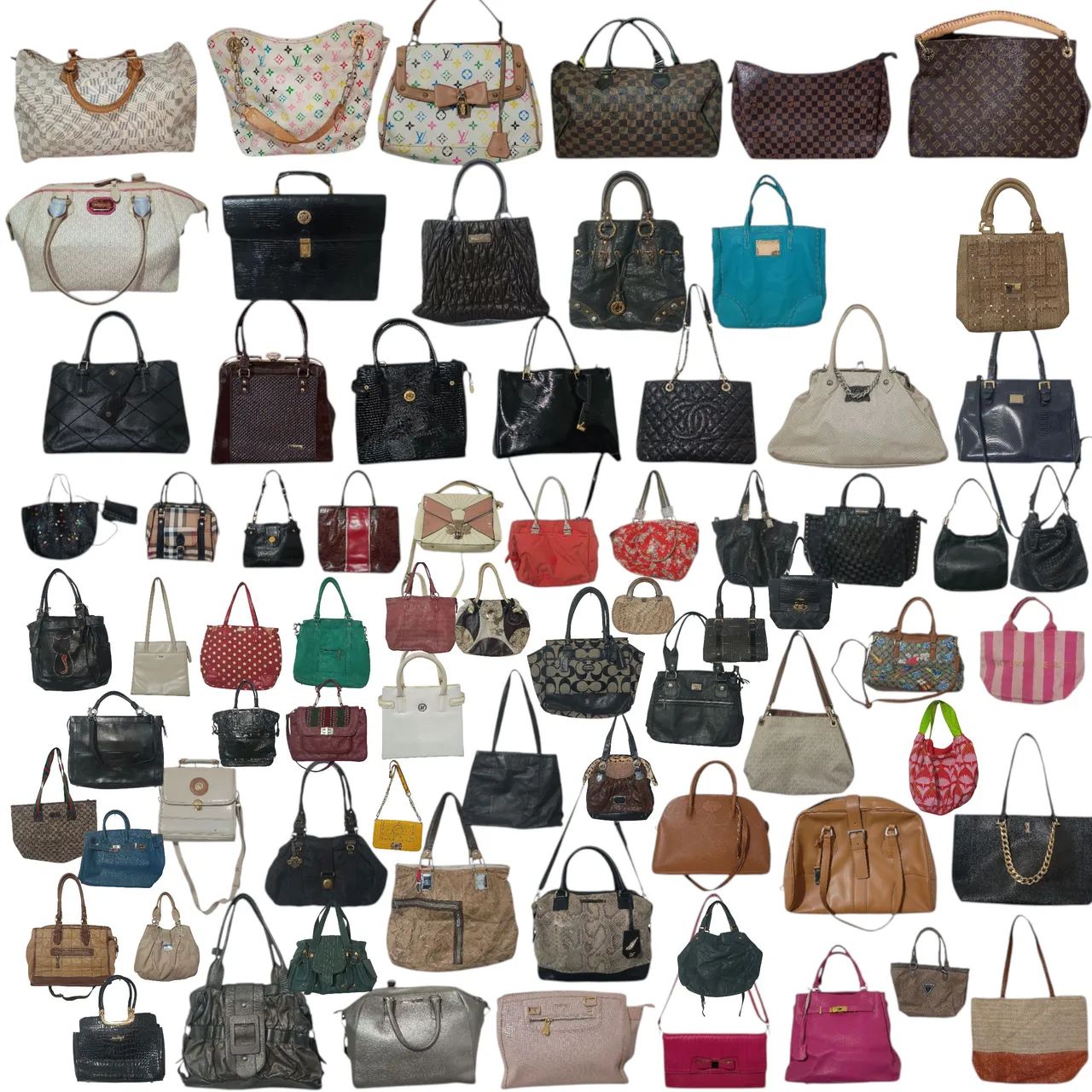  Lote de 83 Bolsas de diversos modelos e marcas