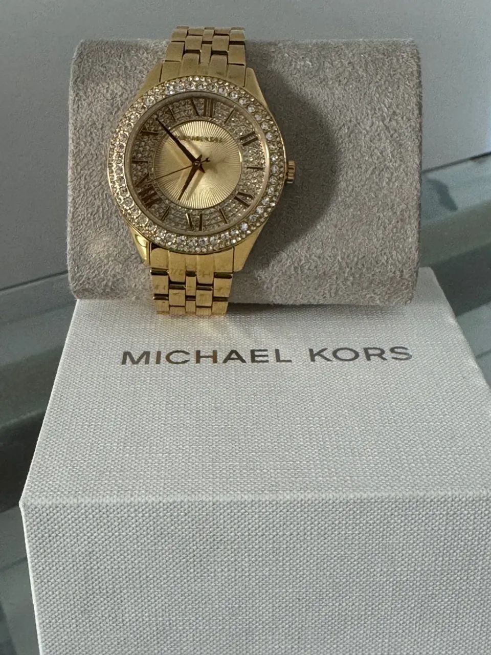 Relógio Michael Kors Feminino Dourado - Foto 2