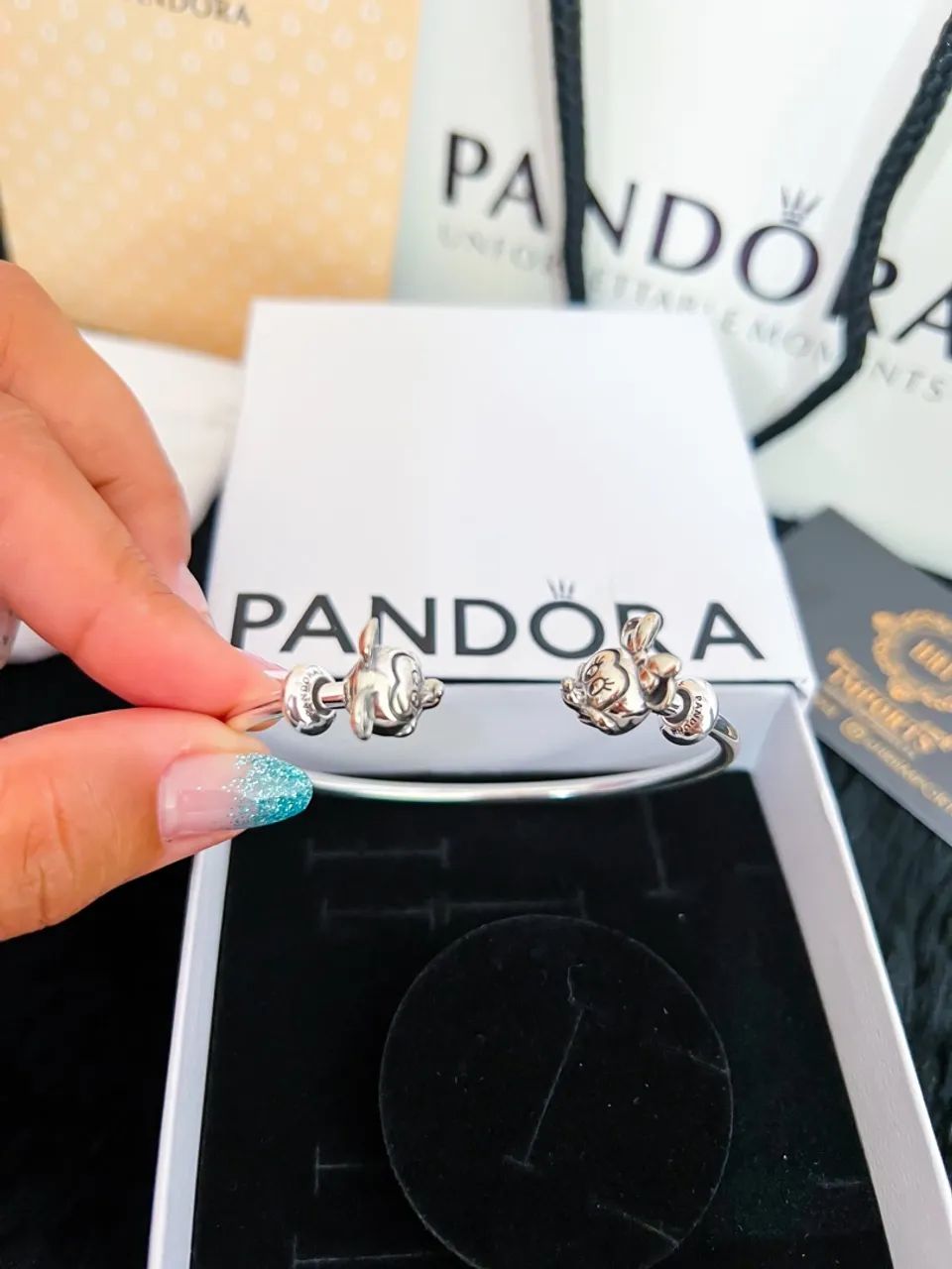 Pulseira Pandora bracelete do mickey e da minnie  - Foto 3