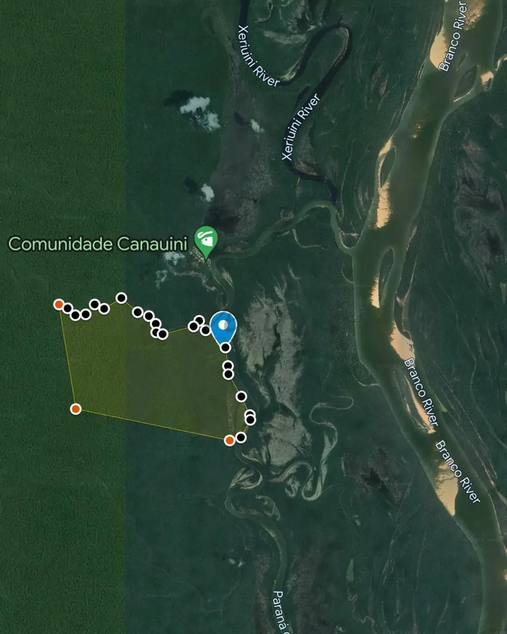 Área à Venda 1.060 Hectares às Margens do Rio Paraná do Amajau e Rio Branco- Boa Vista -