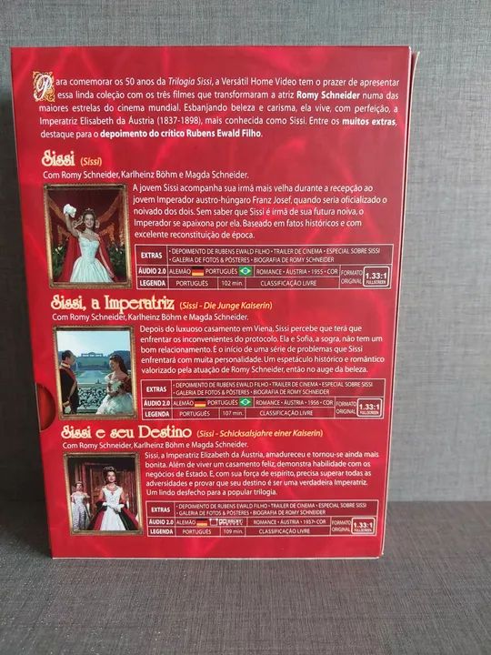 Trilogia Sissi - Romy Schneider - DVDs - Foto 2