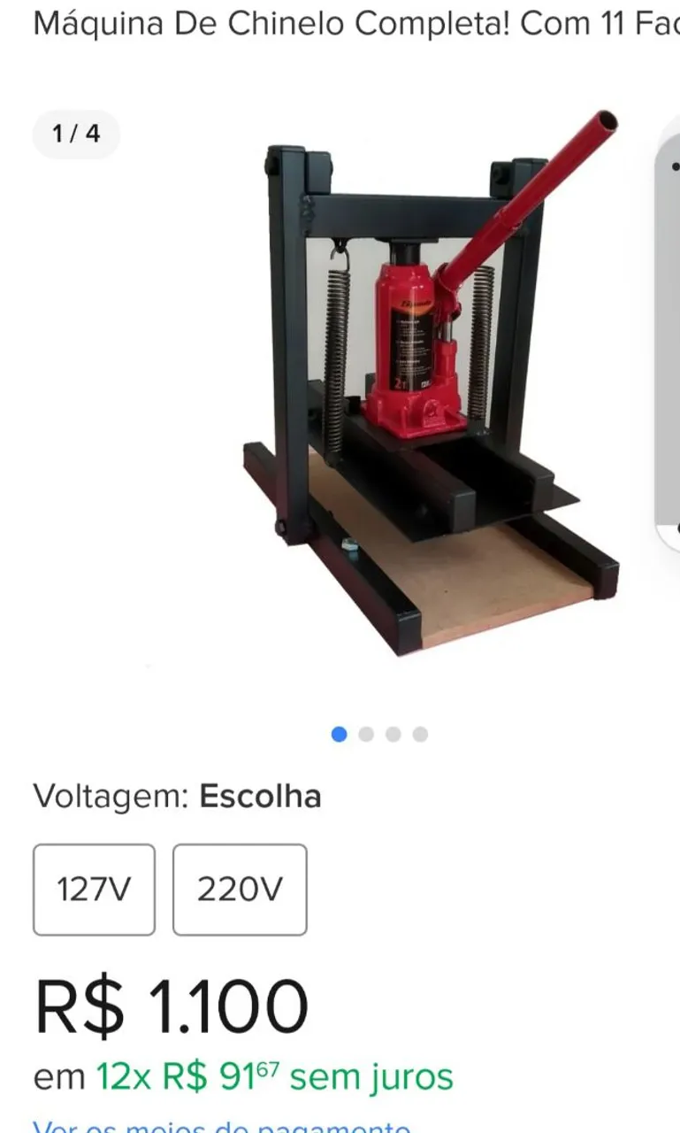 Maquina de sandália
