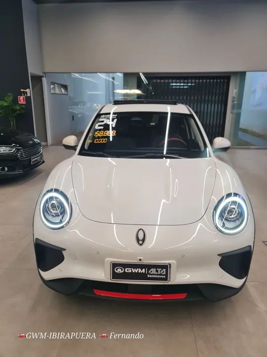 10.000km GWM ORA GT 2024 BRANCO,  TETO SOLAR - Foto 3