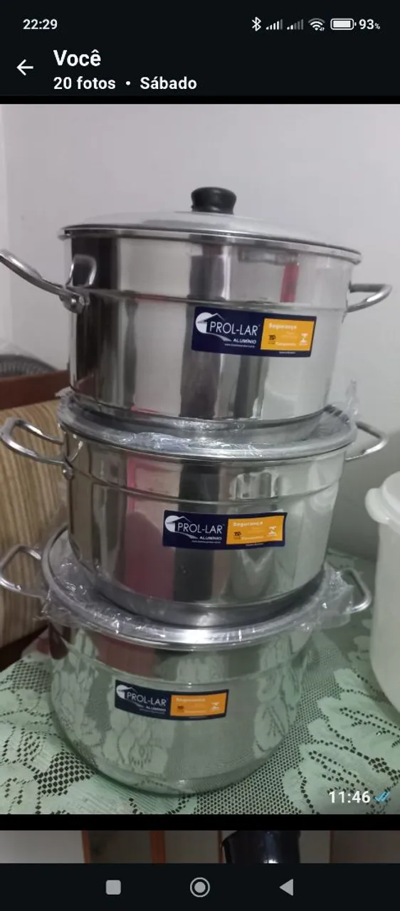 Conjunto de Panelas de Alumínio PROL-LAR