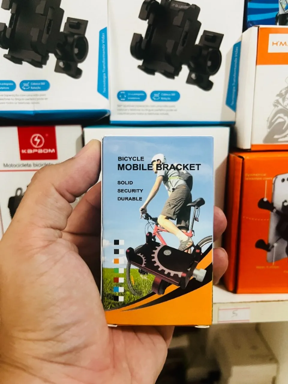 Suporte de Celular para moto e bike - Alumínio
