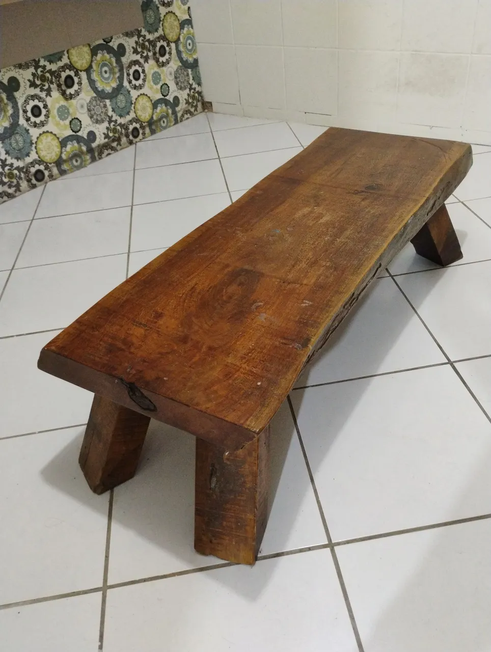 Mesa de madeira rústica
