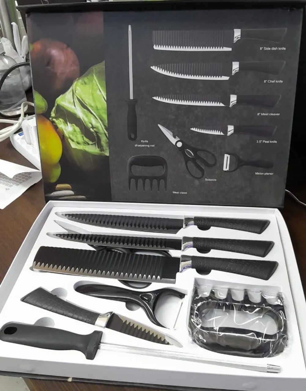 KIT CHURRASCO COM 8PÇS 