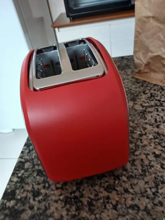 Torradeira Elétrica Vermelha - Foto 4