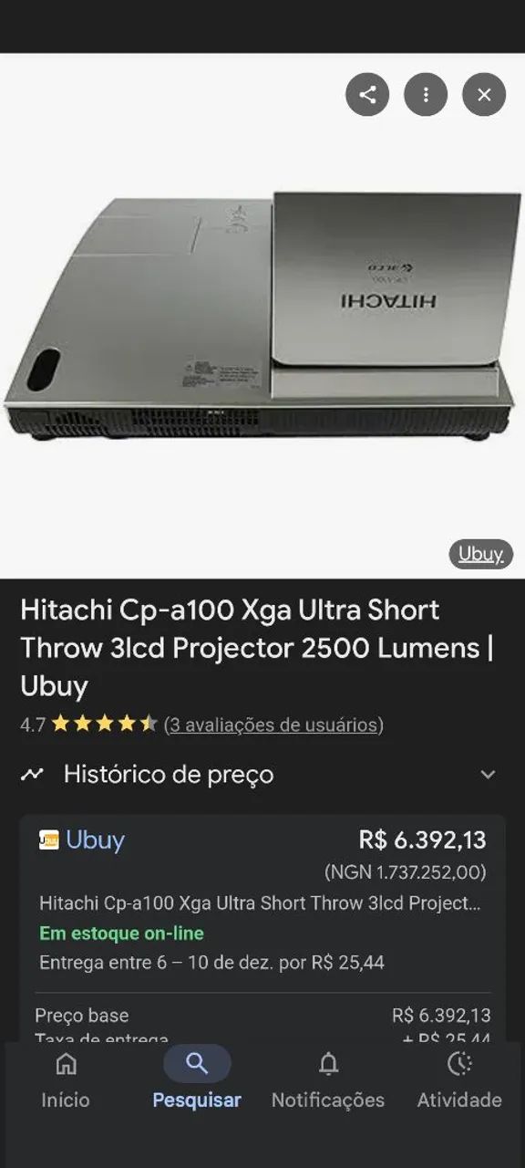 Projetor Hitachi  CP-A100 - Foto 2