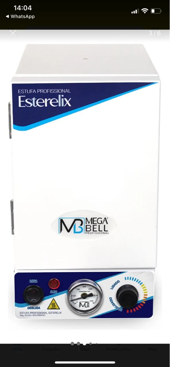 Estufa Esterelix Mega Bell - Esterilização Profissional