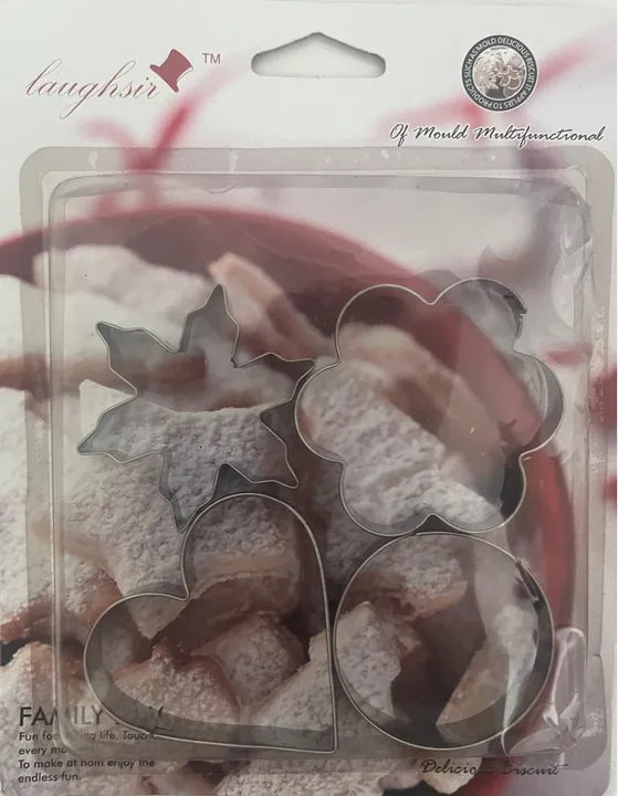 Conjunto de Moldes/Cortadores para Biscoitos - 4 Peças