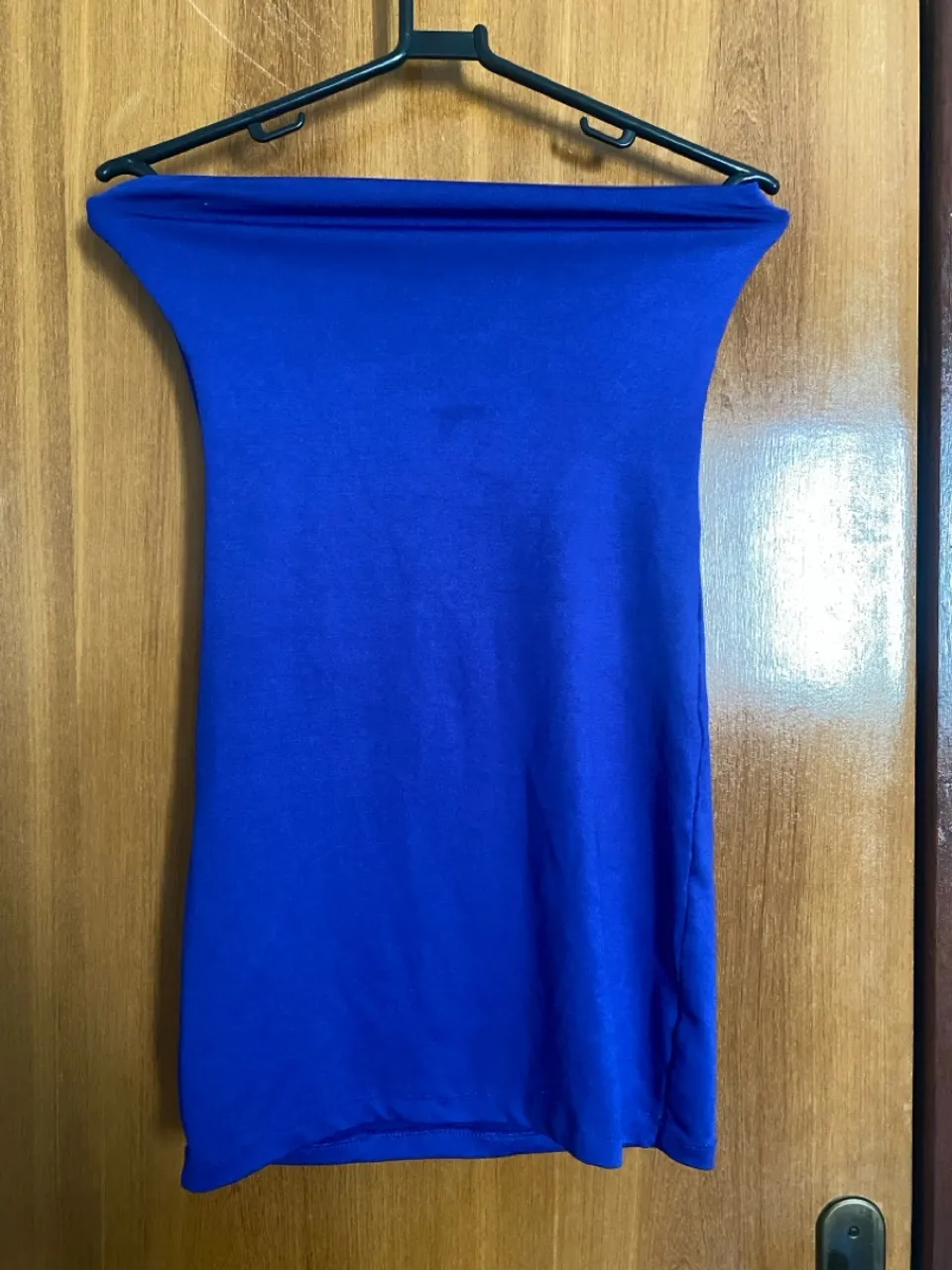 vestido tubinho azul