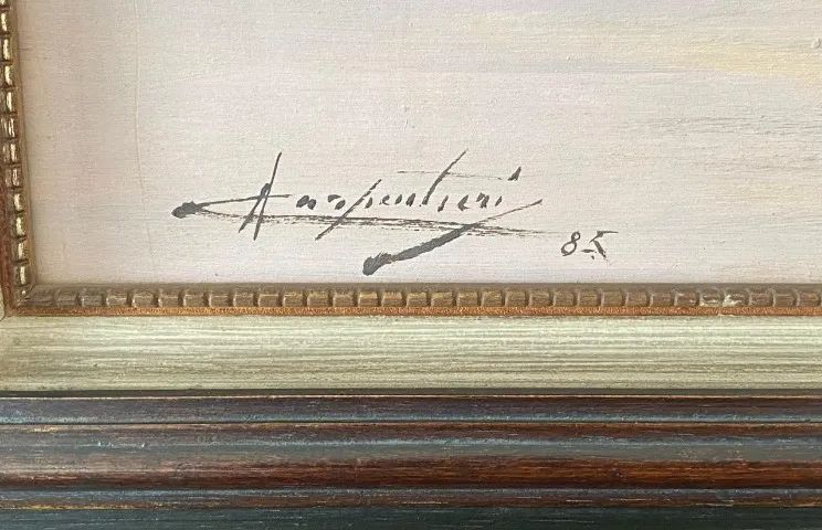 Quadro 'Napoli' de Antonio Carpentieri - 1985 - pintura original - Foto 2