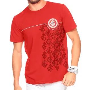 Camiseta SC Internacional Licenciada 100% Algodão - Tam: M