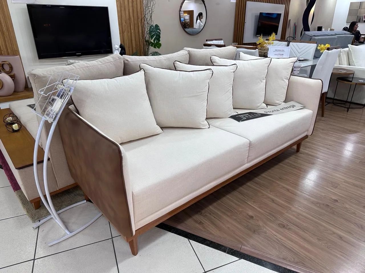 Sofá 3 lugares IMPECÁVEL - Foto 3