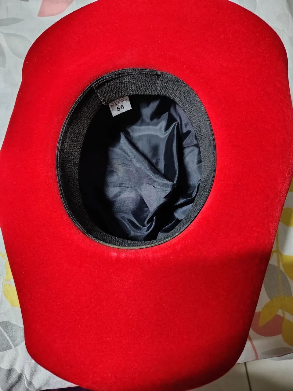 Chapéu de Cowboy Vermelho com Cascalhos - Foto 3