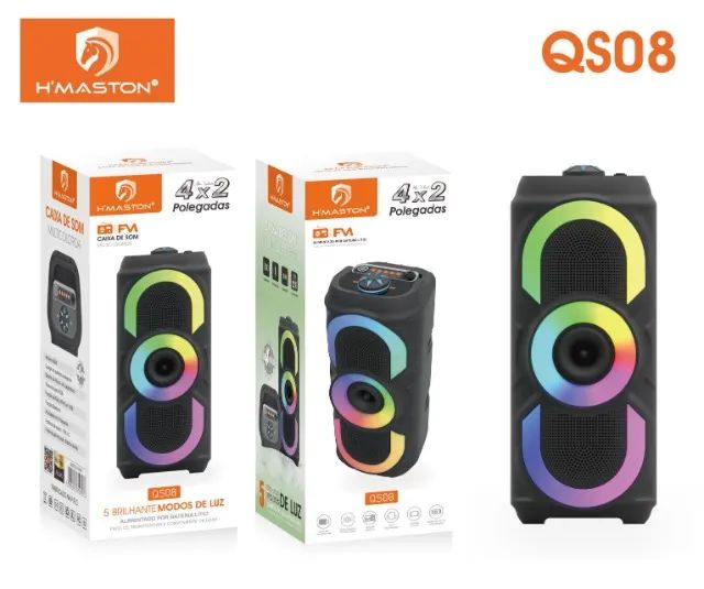 Caixa de som QS-08 - Valor Já com Entega