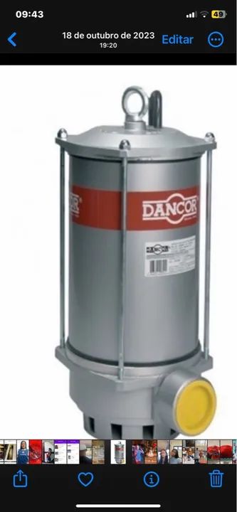 Bomba de Drenagem Dancor 2 cv 2213 SDE 2" - Foto 2