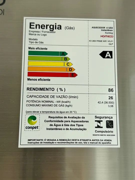 Junker - Aquecedor de Água Komeco 26DI Wi-Fi 26 litros - Foto 2