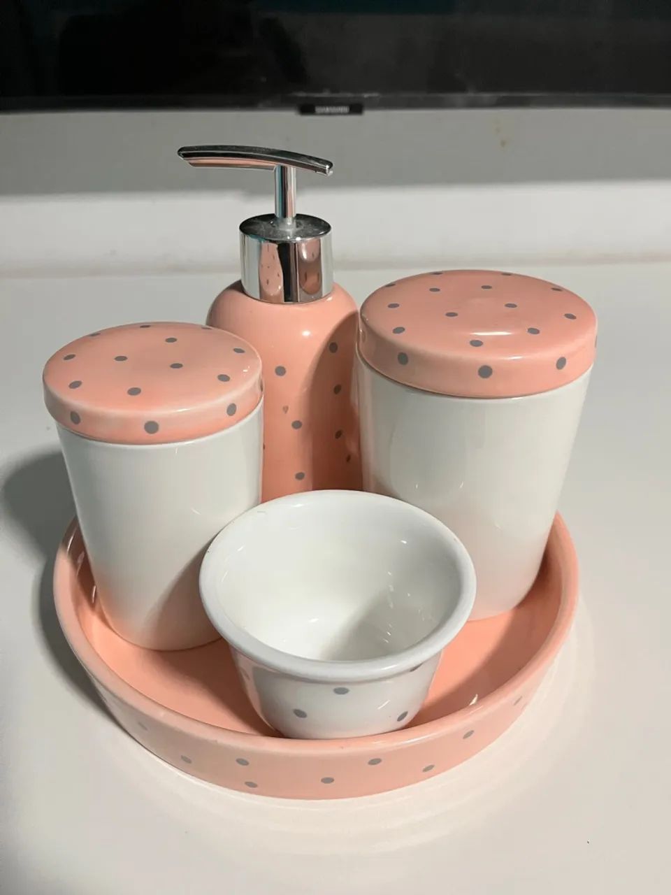 Conjunto de 4 peças para decoração do quarto do bebê cerâmica