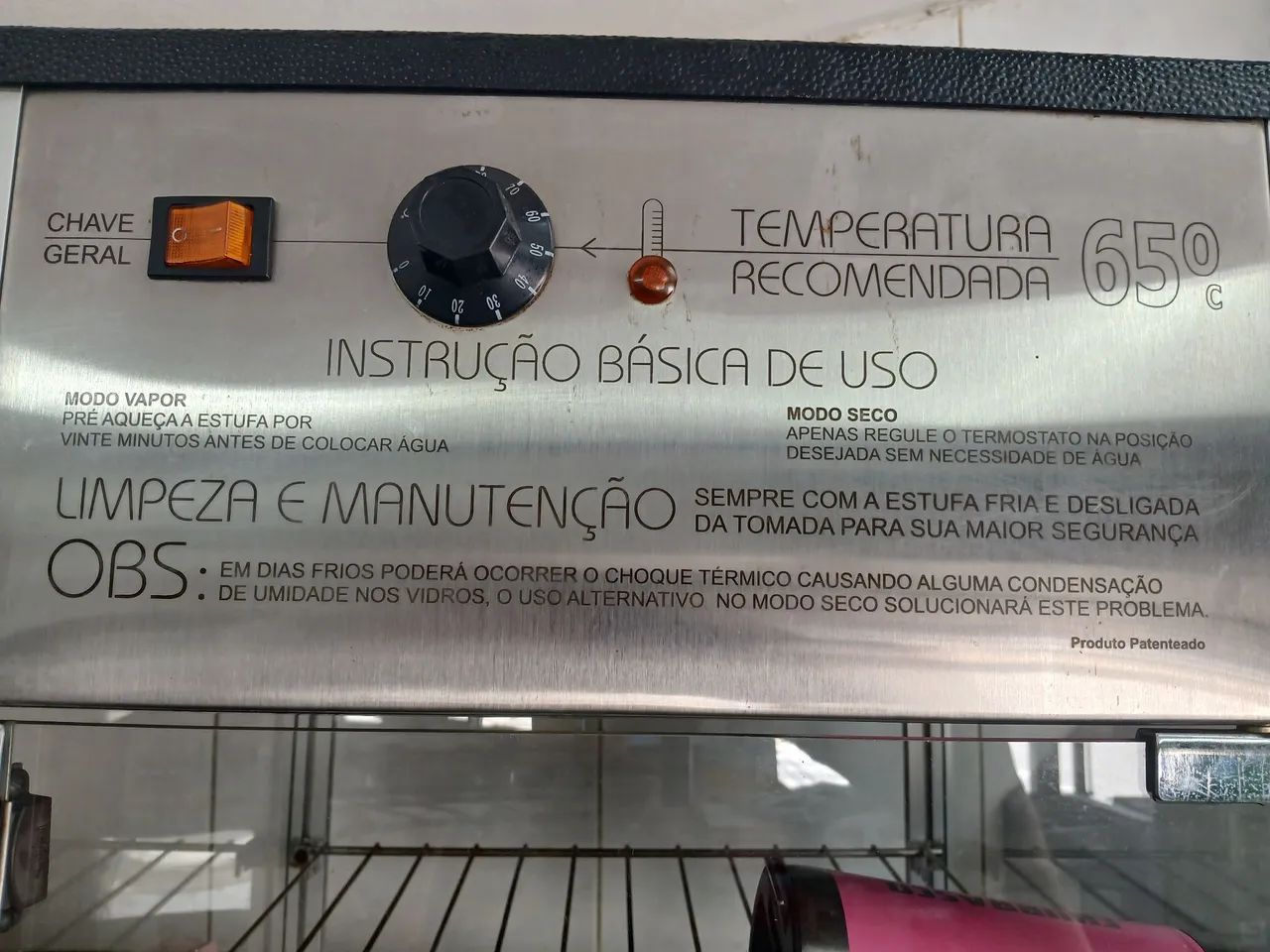 Estufa para Salgados - 65°C - Usada