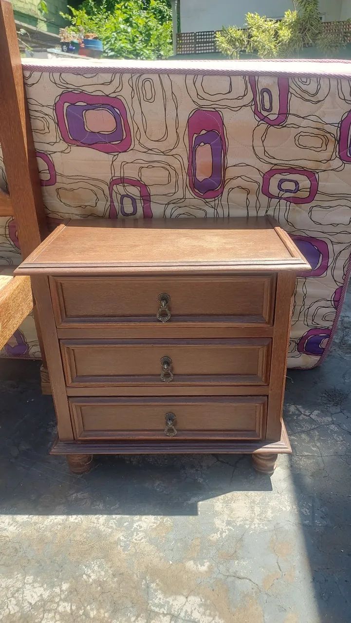 Cama solteiro e criado miudinho de sucupira - Foto 3