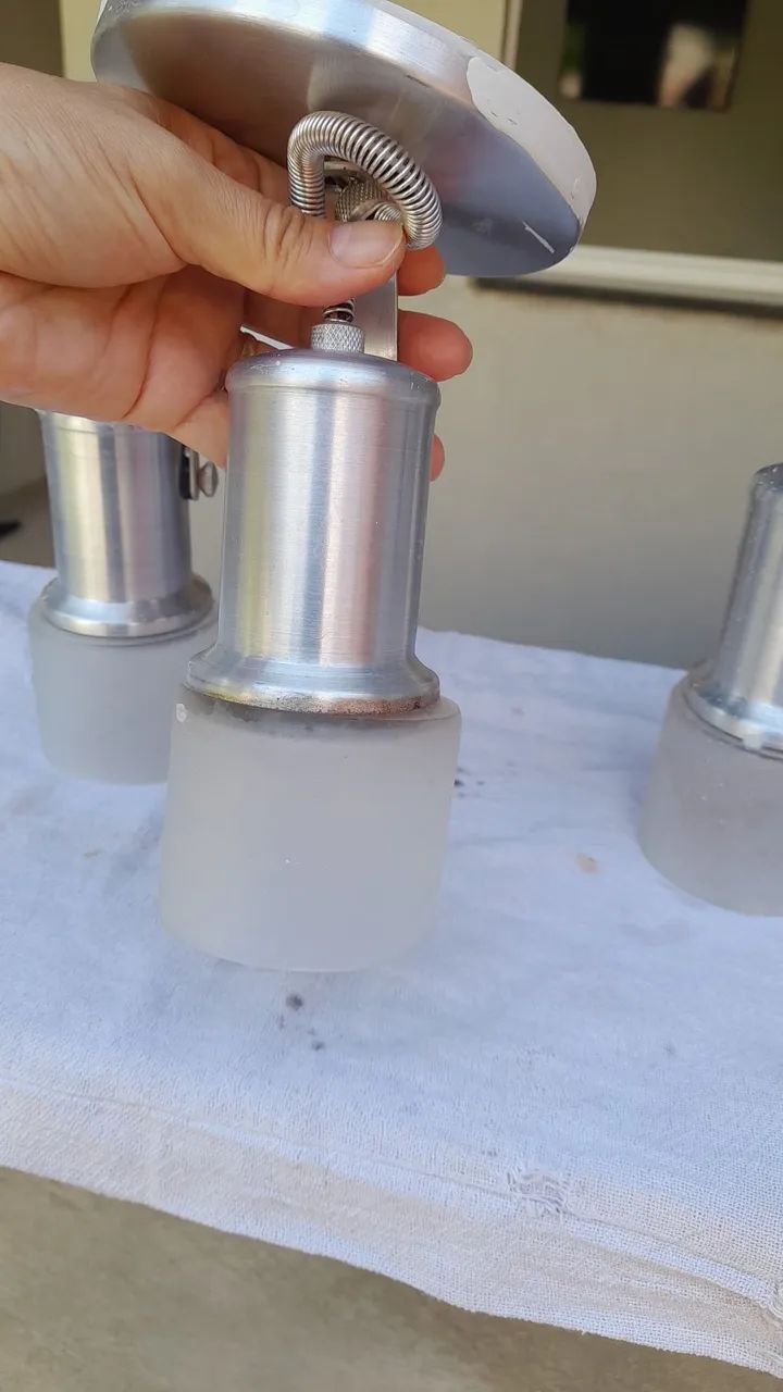 Arandelas de vidro kit com 3 - Foto 3