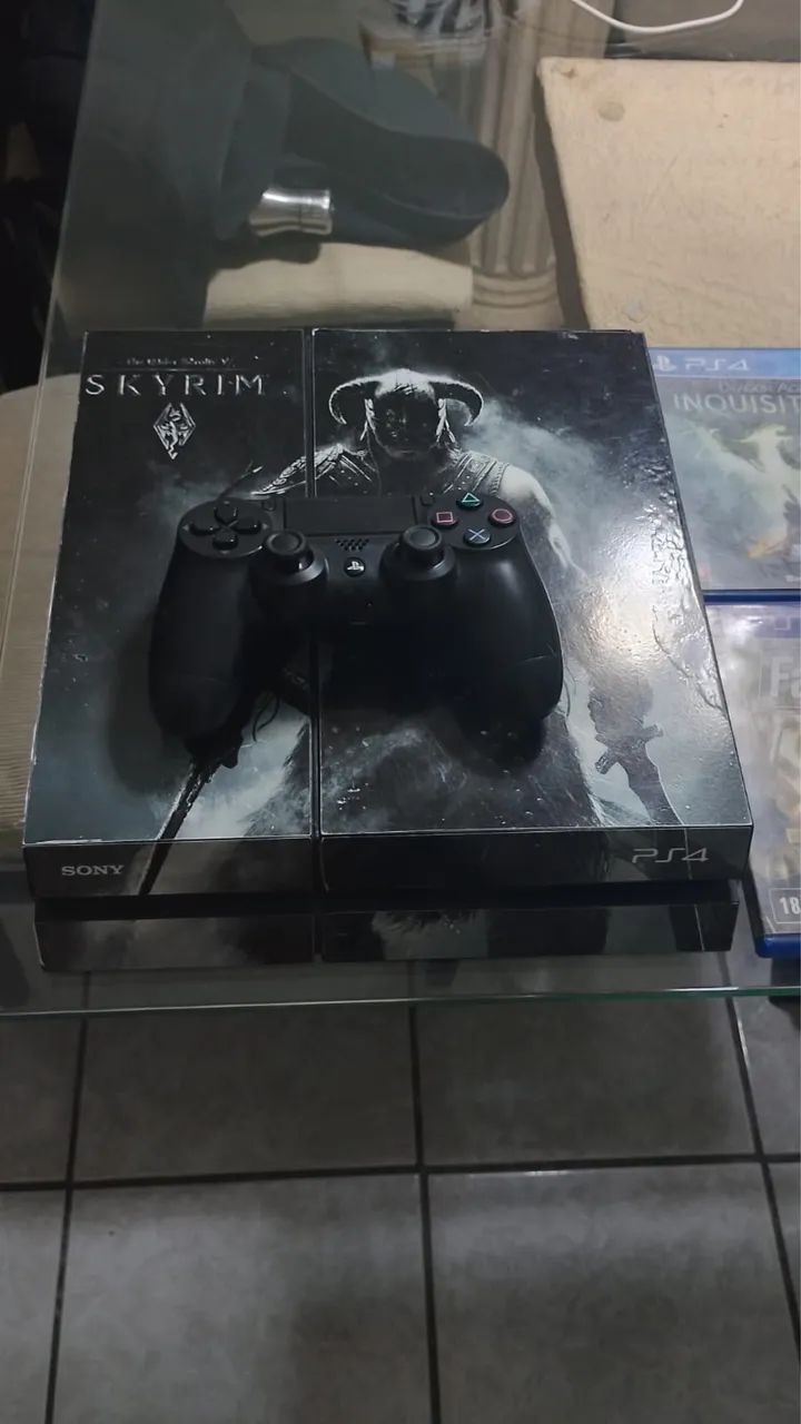 Ps4 desbloqueavel com controle e jogos  - Foto 4