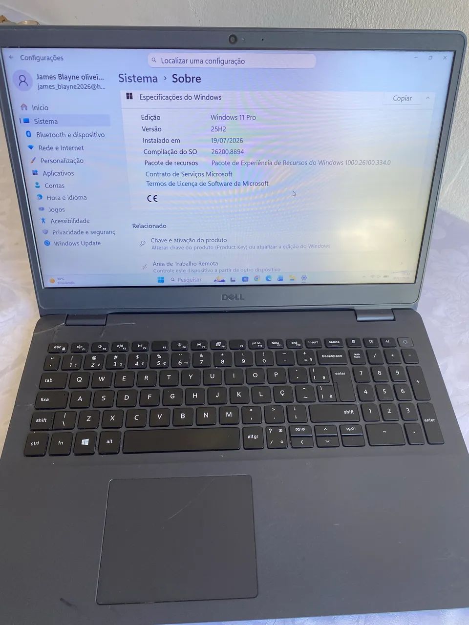 Vendo notebook Dell 3501 core i7