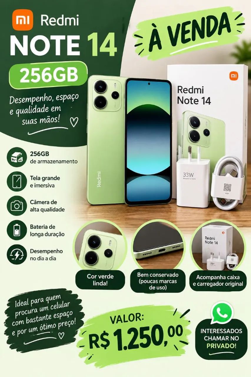 Redmi Note 14 - 256 gb