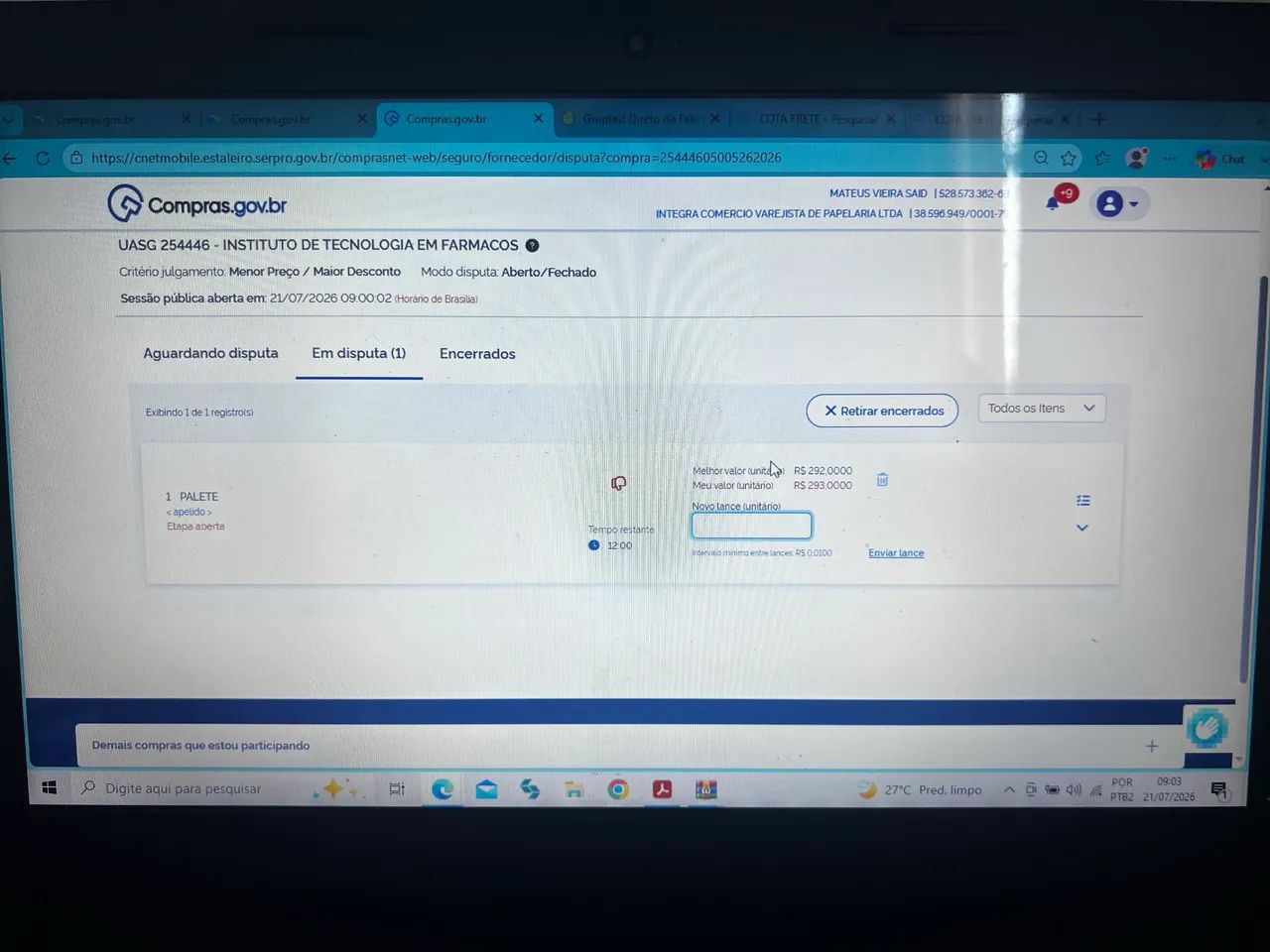 Assessora de licitação 