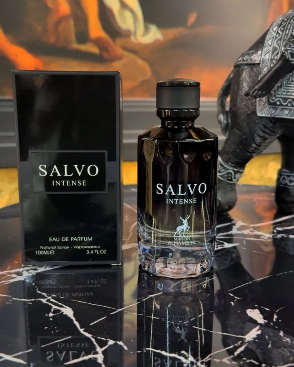 Perfume Árabe Salvo INTENSE Masculino - 100mL - Foto 2