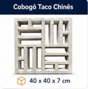 Cobogó taco chinês 