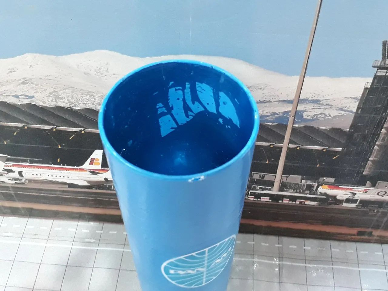 Porta Objetos Caneta Lápis Pan Am Azul-Celeste - Foto 2