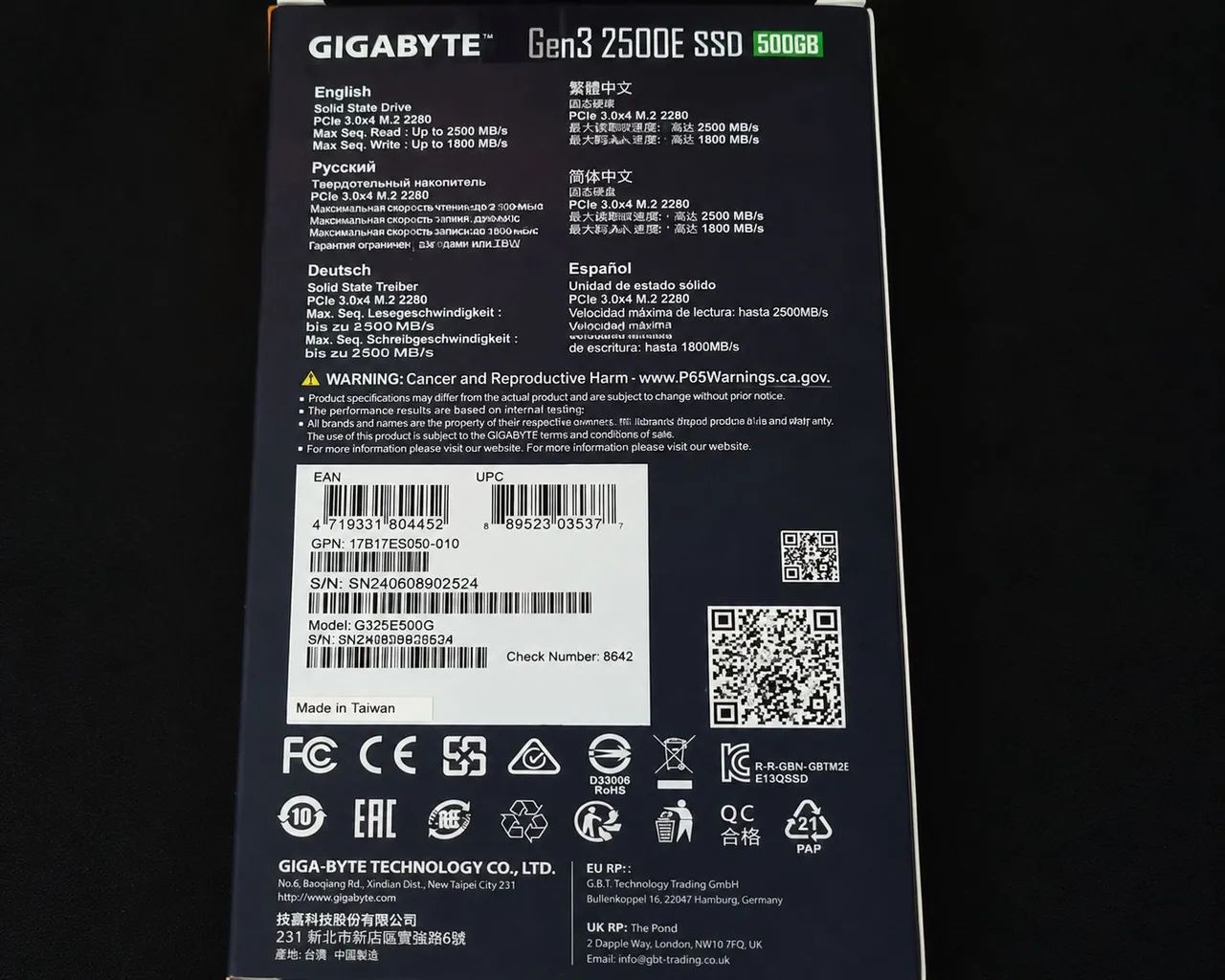 SSD NVMe Gigabyte 500GB - Pouco uso, funcionando perfeitamente - Foto 4