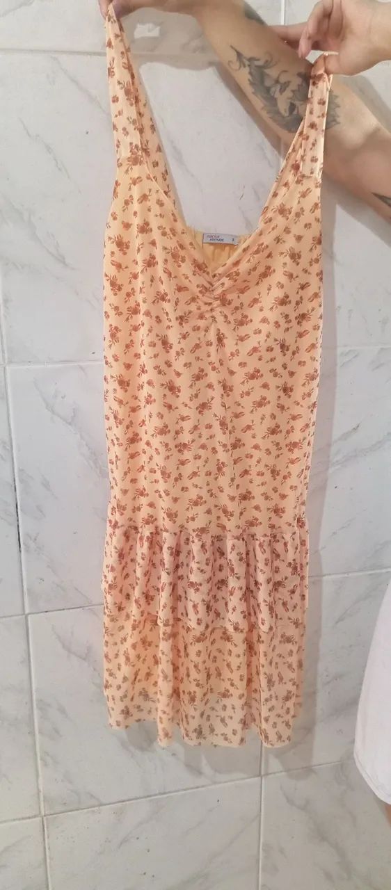 Vestido poliéster tamanho P