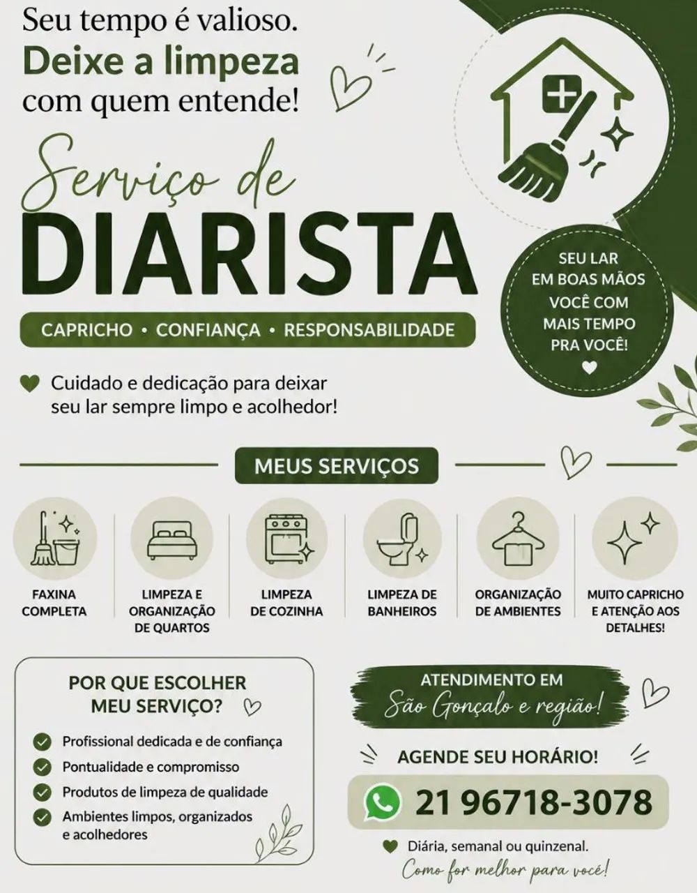 Serviço de diarista 