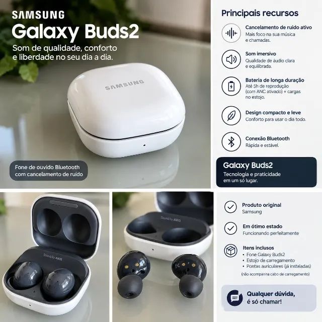 fones de ouvido samsung buds 2 - Foto 2