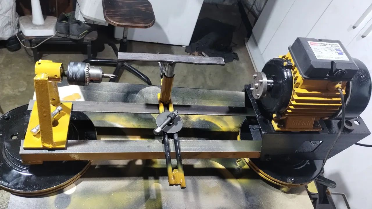 Mini Torno Elétrico para Madeira - Foto 5