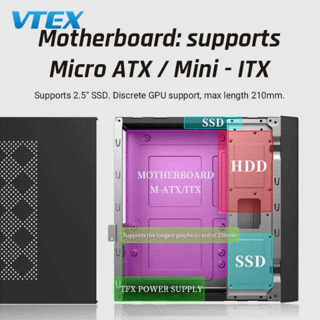 gabinete get Micro ATX Mini ITX  - Foto 5