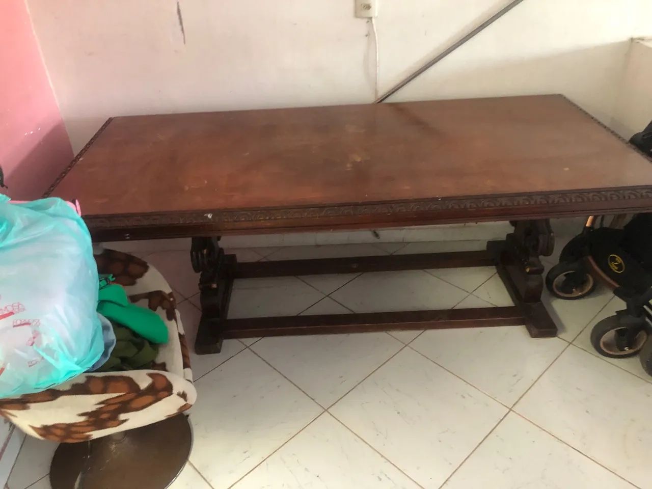Mesa de madeira grande - Foto 2