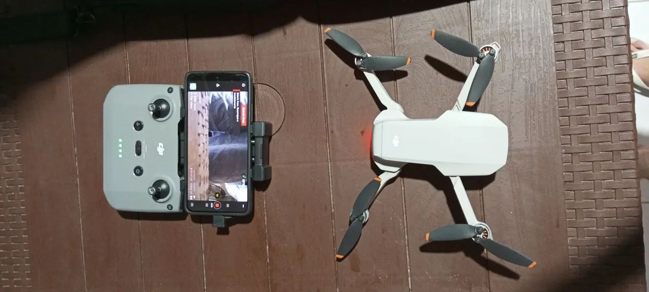 Drone dji mini 4k super novo com case de transporte 
