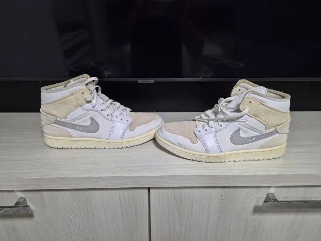 Tênis Nike Air Jordan 1 Mid SE Craft Tech Grey - Foto 3