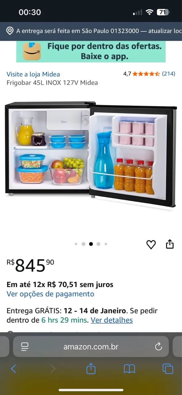 Frigobar 45L - Midea - Foto 4
