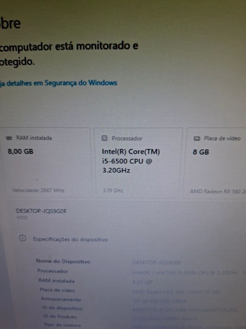 I5 6500 com garantia