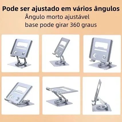 Suporte Articulado de Mesa para Celular e Tablet - Tomate - Foto 4