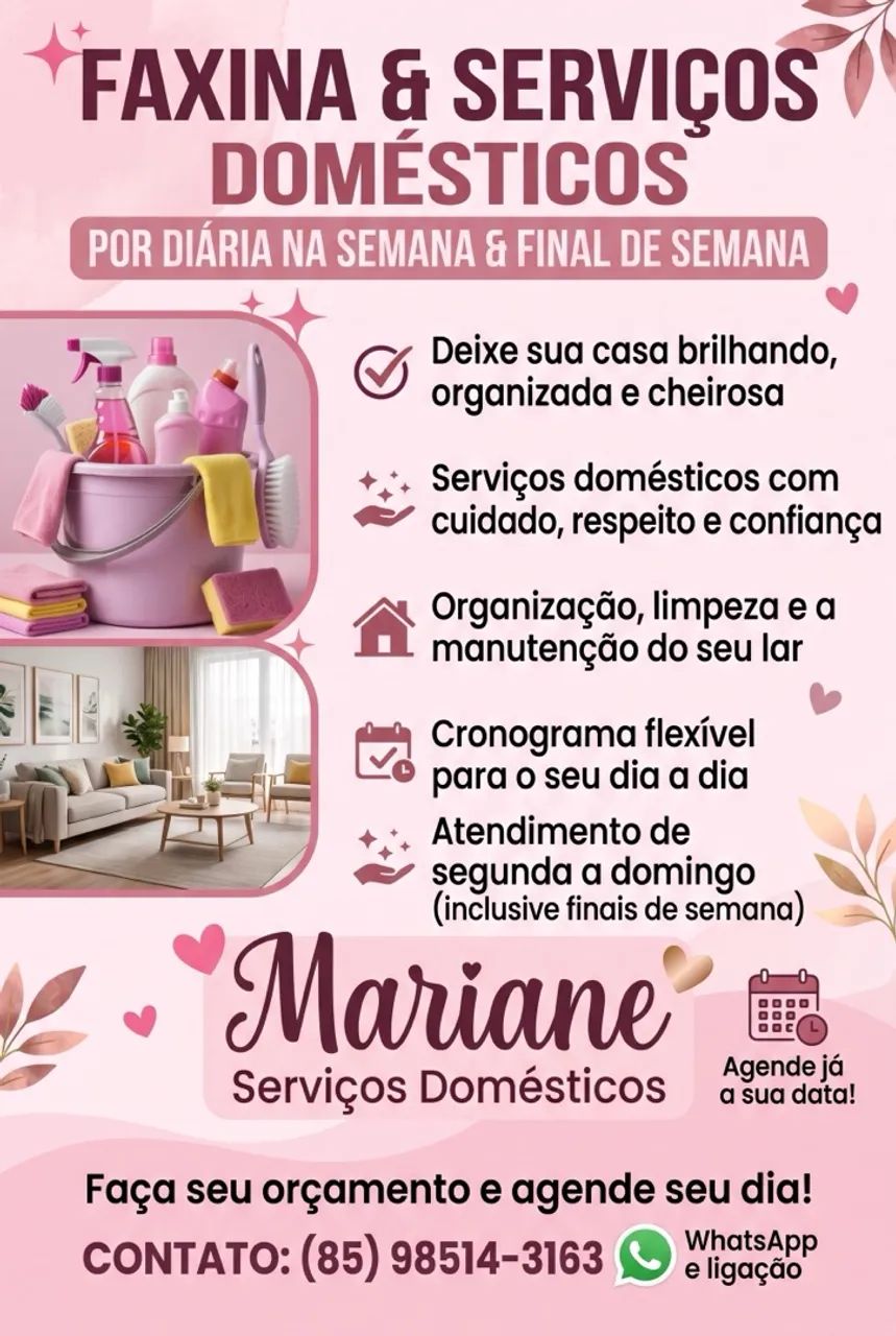 Faço faxina 