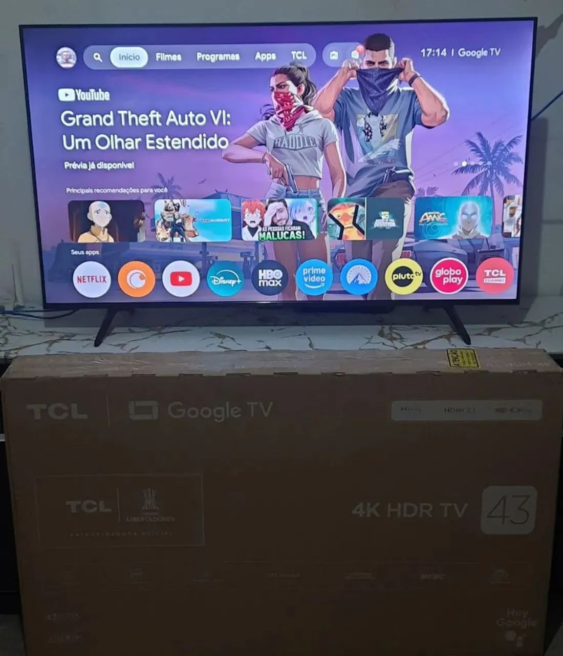 VENDO SMART TV TCL QLED 43 POLEGADAS TRÊS DIAS DE USO NOTA FISCAL NA CAIXA - Foto 2