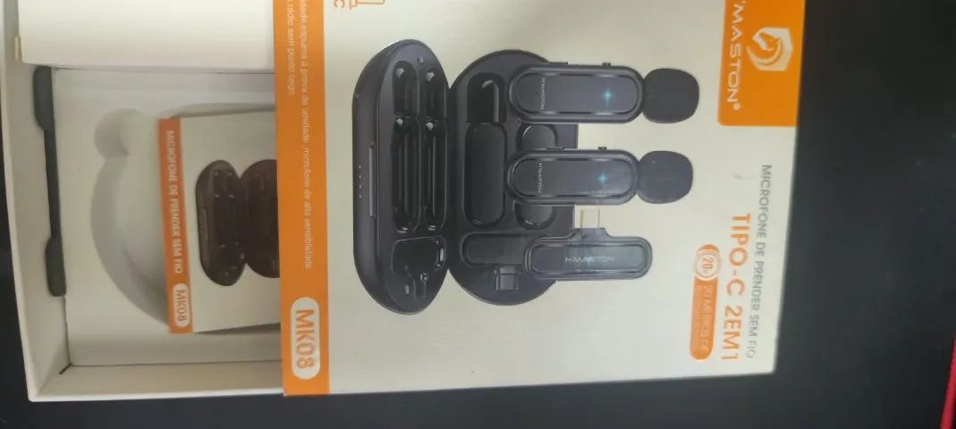 Microfone de lapela de prender sem fio - Foto 5