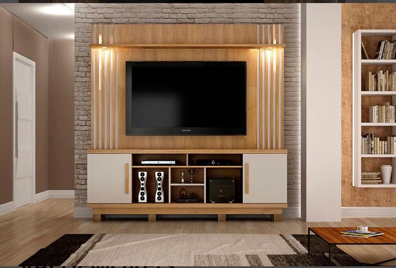 Painel Home Moderno com LED Integrado